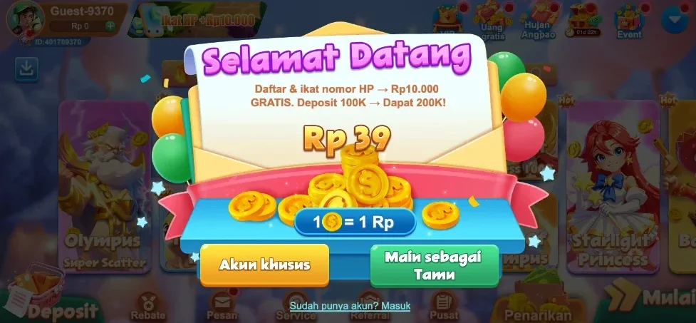 B8VIP screenshot tampilan website